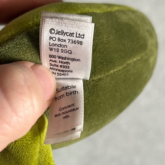 Jellycat Avocado Plush Security Blanket Lovey Stuffed Toy Soother 13in Blanket - Picture 10 of 10